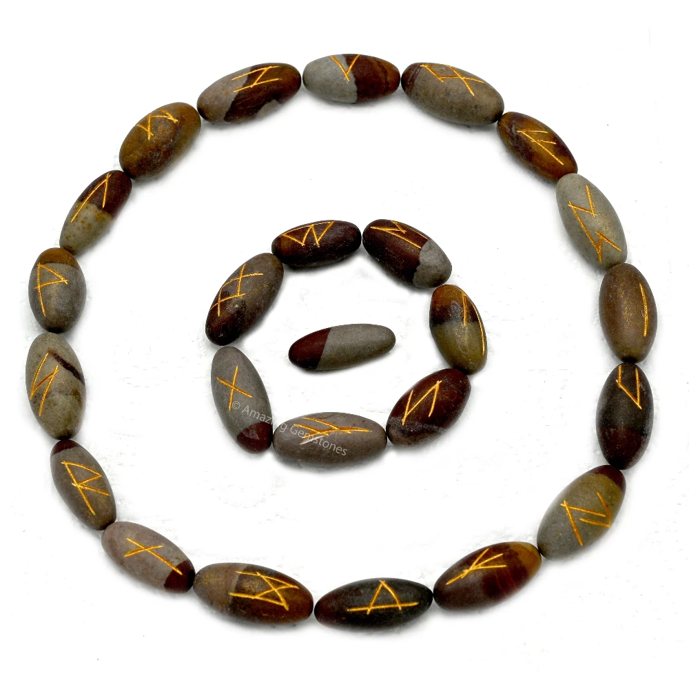 Narmada Shiva Lingam Rune Stones Set