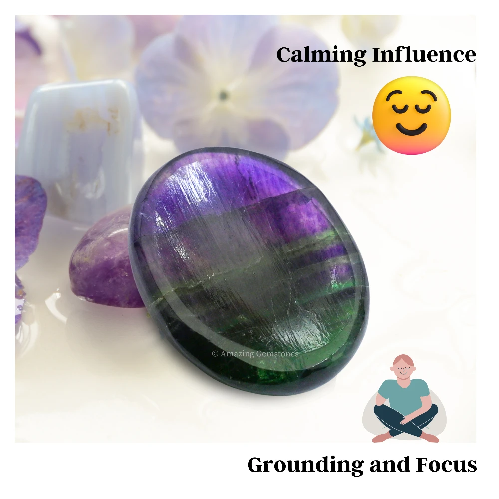 Fluorite Worry Stone