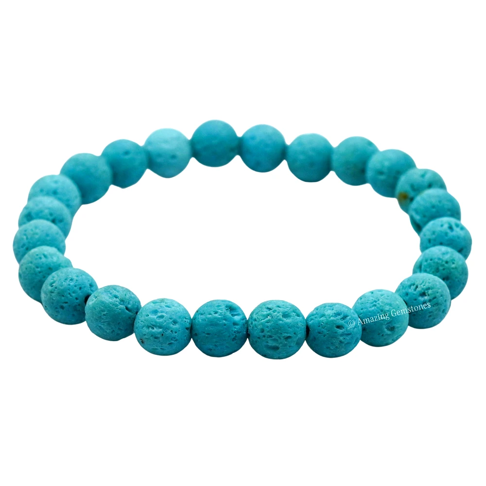 Turquoise Lava Bracelet (Strechable)
