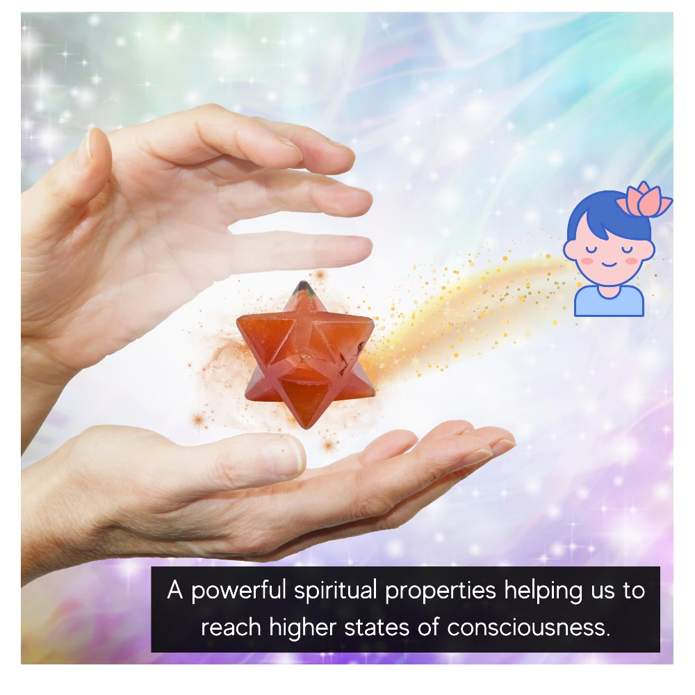 Carnelian Merkaba (15-20 mm)