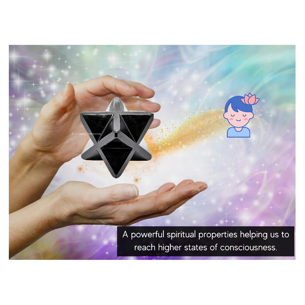 Black Obsidian Merkaba (45-55mm)