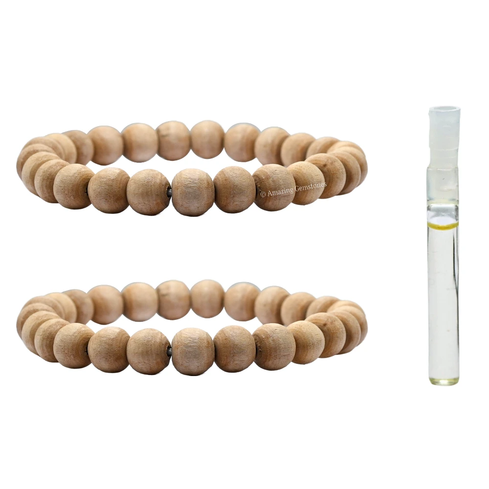 Premium Tulsi Mosquito Repellent Bracelet Set with Essential Oil (Pack of 2, Adult)