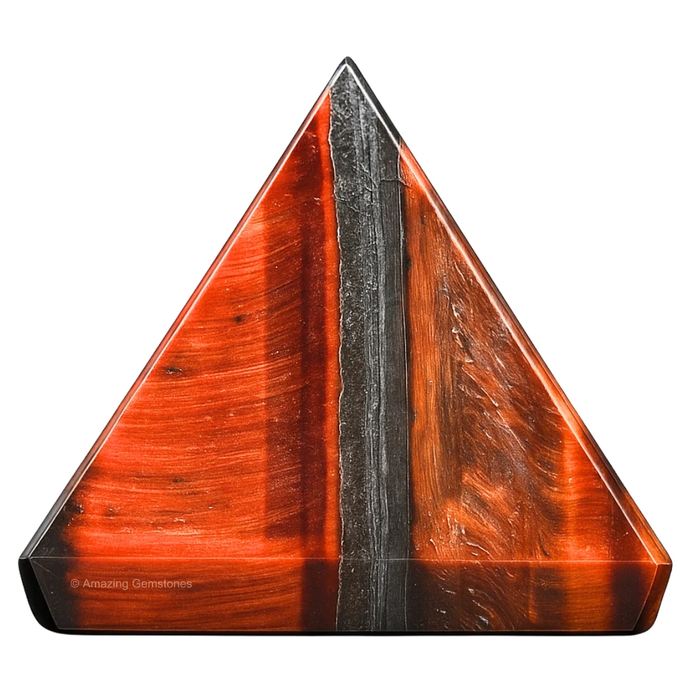 Red Tiger Eye Pyramid (1 Inch)