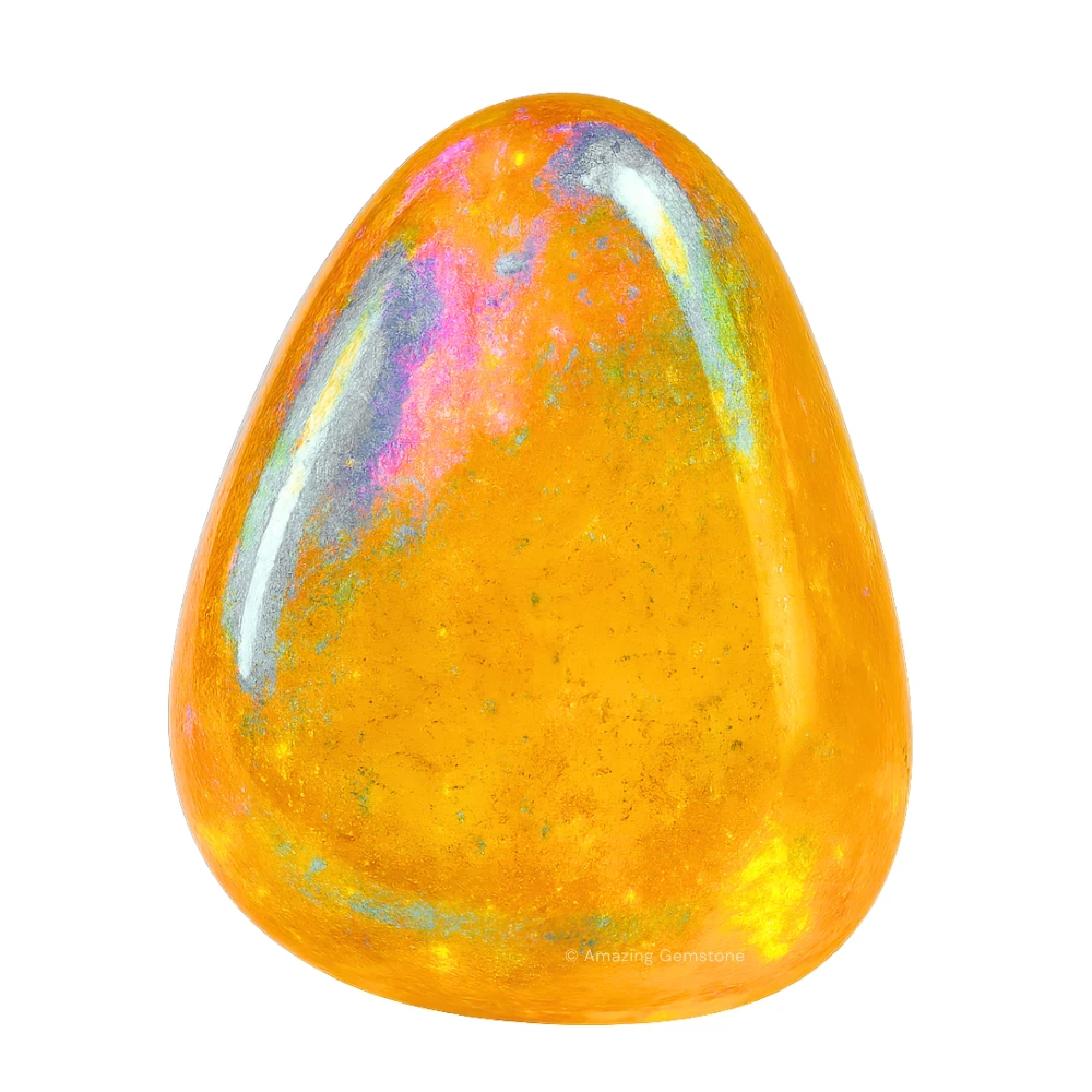 Tumbled Tangerine Aura Quartz Crystals (1 oz)