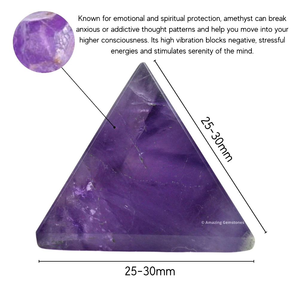 Amethyst Pyramid (1 Inch)