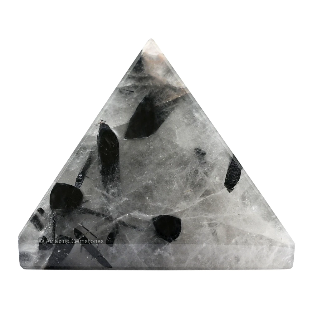 Black Rutilated Quartz Pyramid (1 Inch)