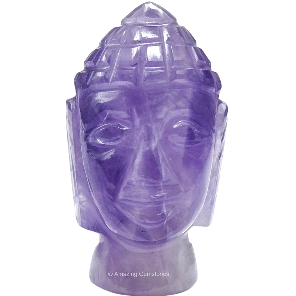 Amethyst Buddha Head