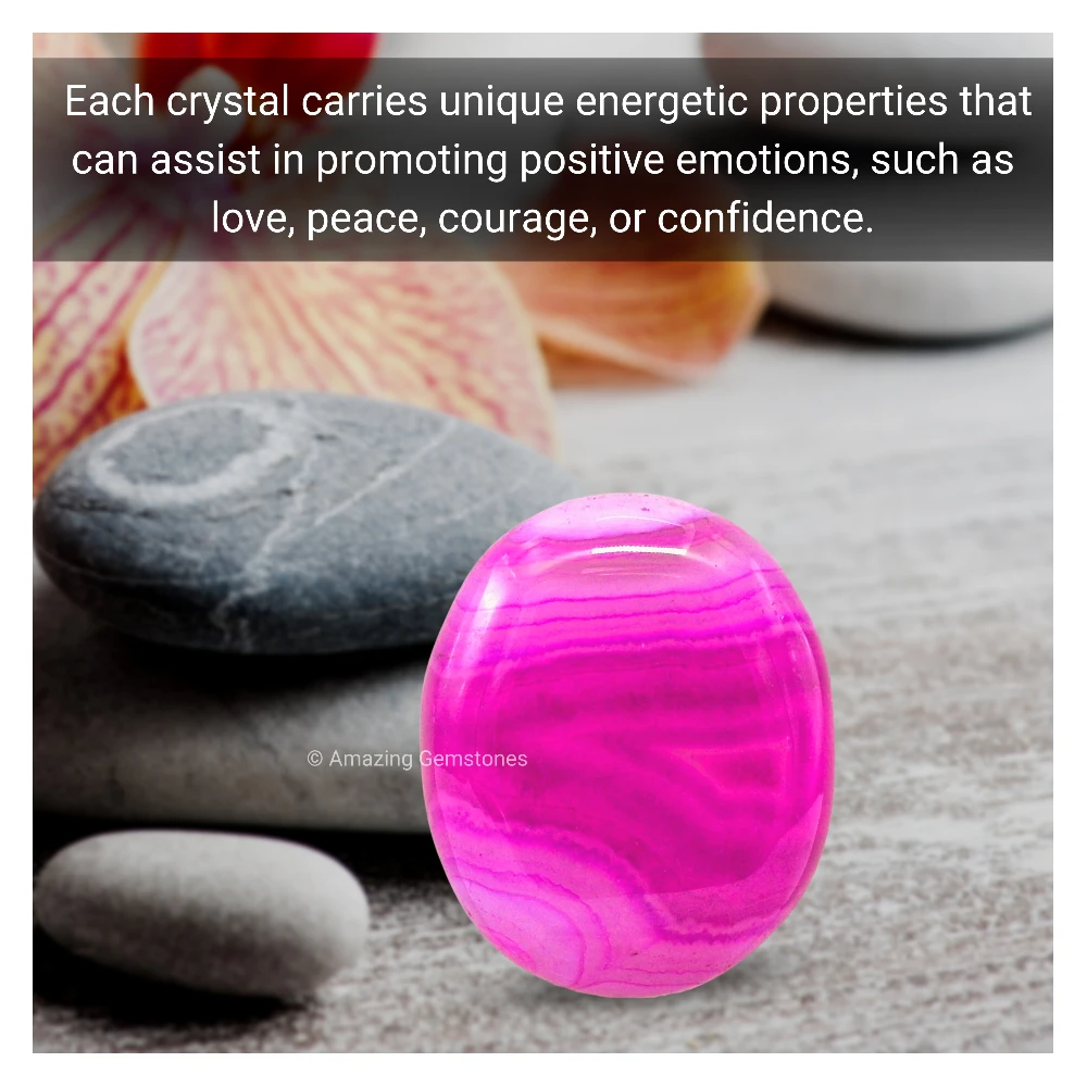 Pink Onyx Palm Stone