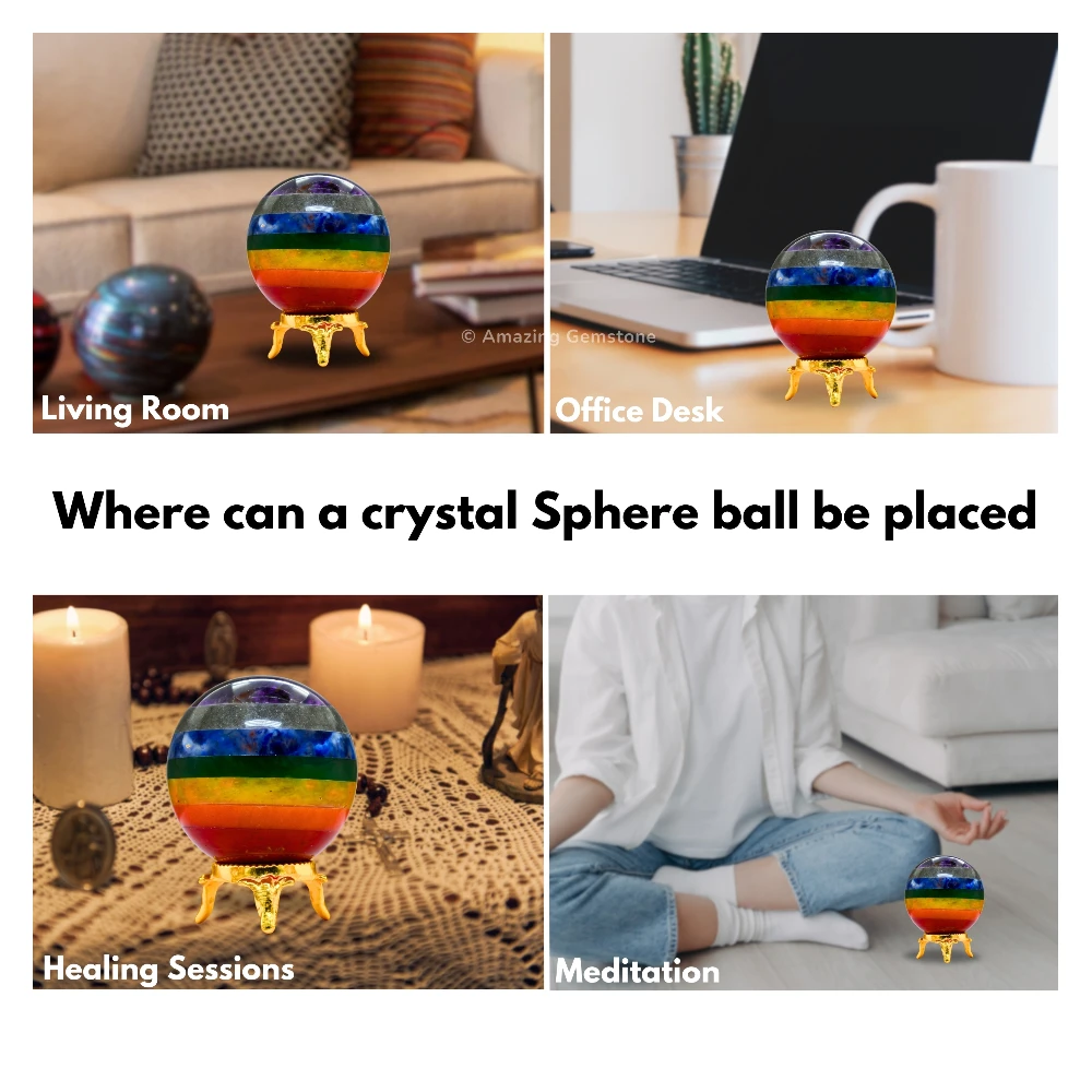 7 Chakra Sphere (1.5 Inch)