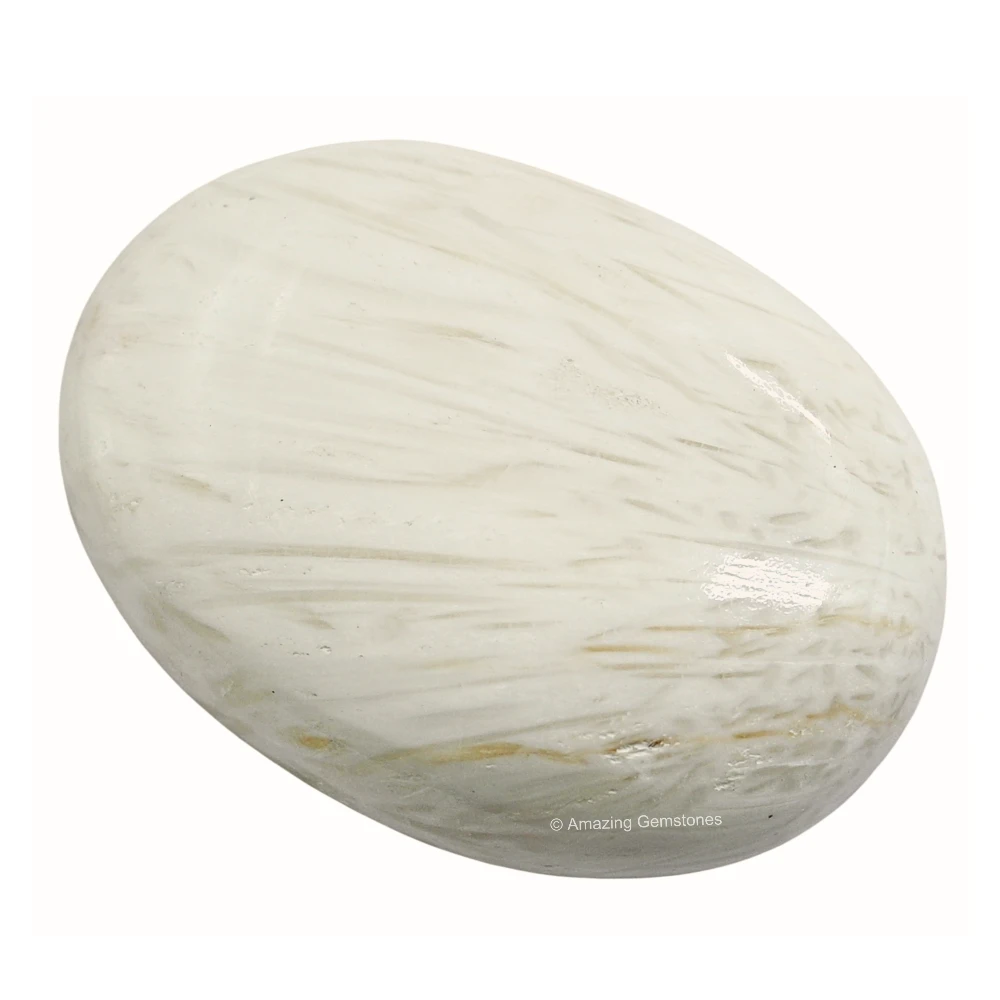 Scolecite Palm Stone