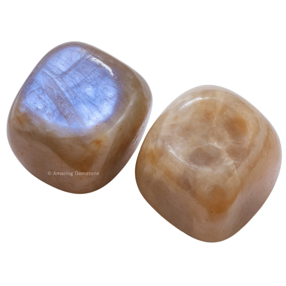 Tumbled Sun Moonstone Stone Crystals (1 oz)