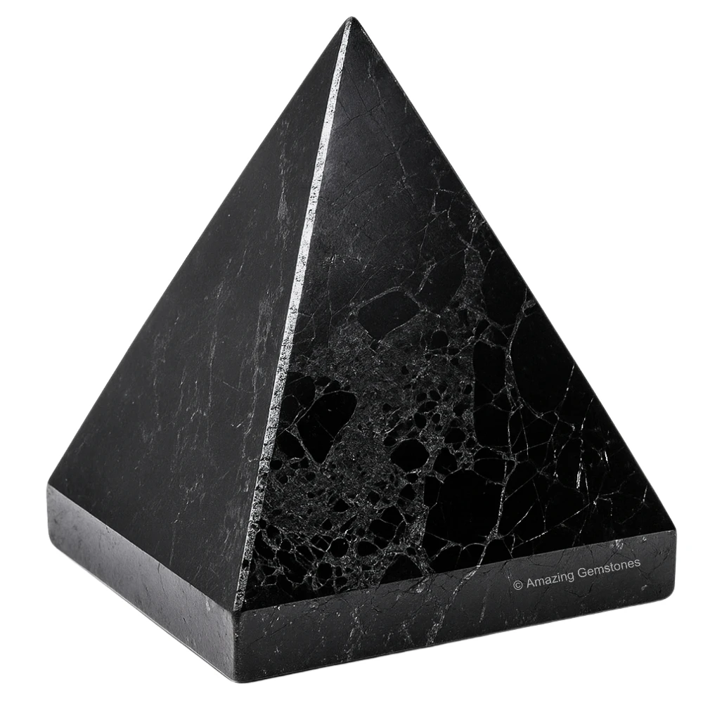 Natural Black Tourmaline Pyramid (1.5 Inch)