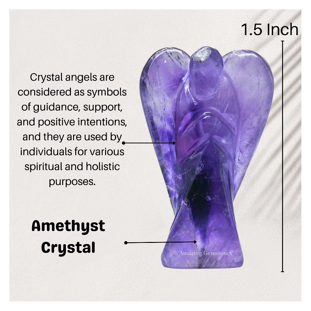 Amethyst Angel Figurine (1.5 Inch)
