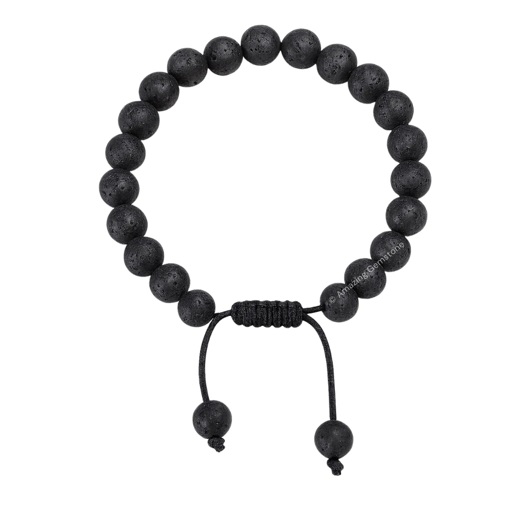 Lava Stone Bracelet (Adjustable)