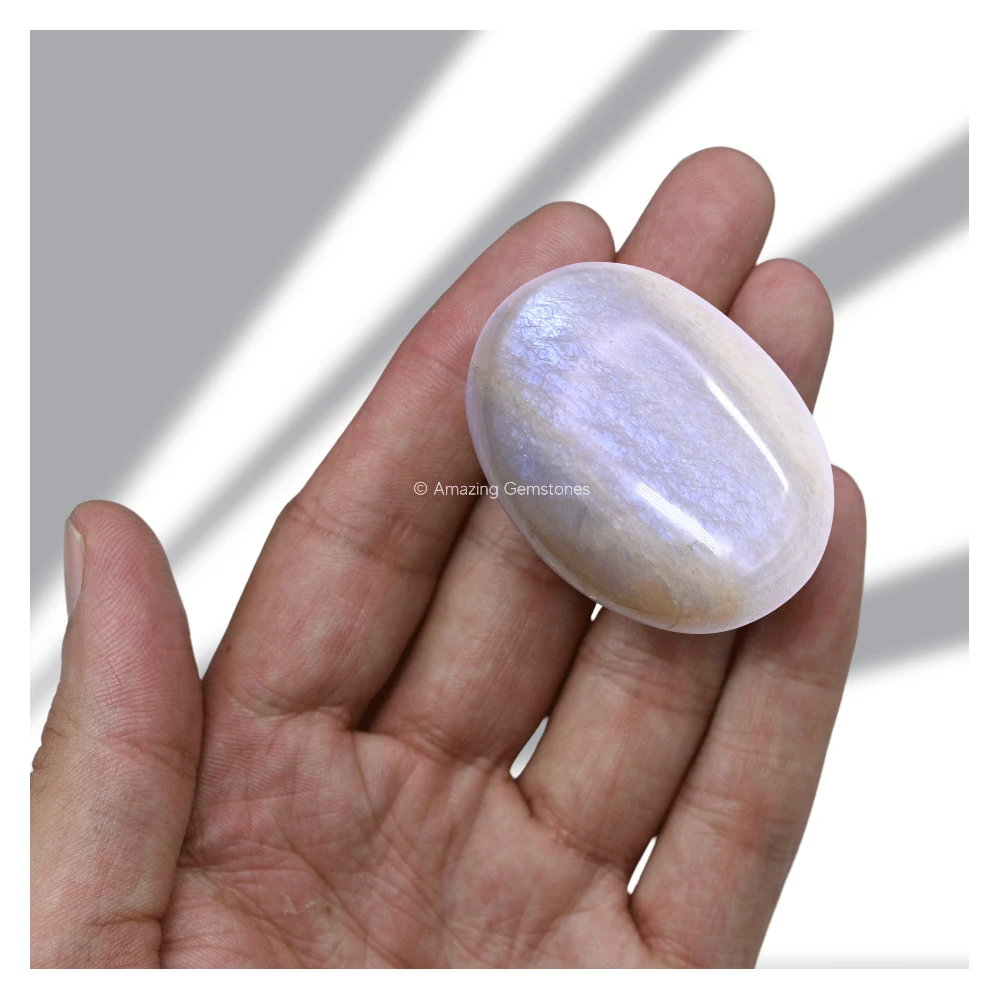 Moonstone Palm Stone