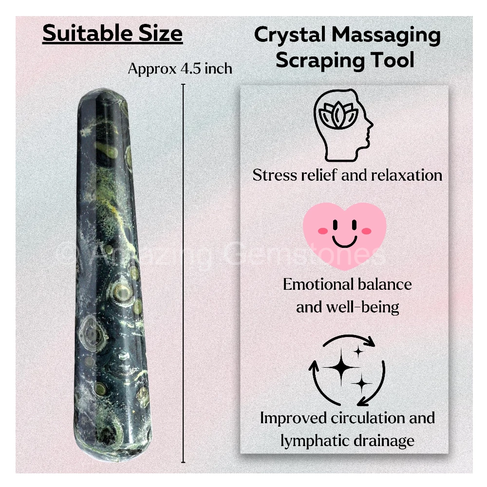 Kambaba Jasper Wand (Smooth)