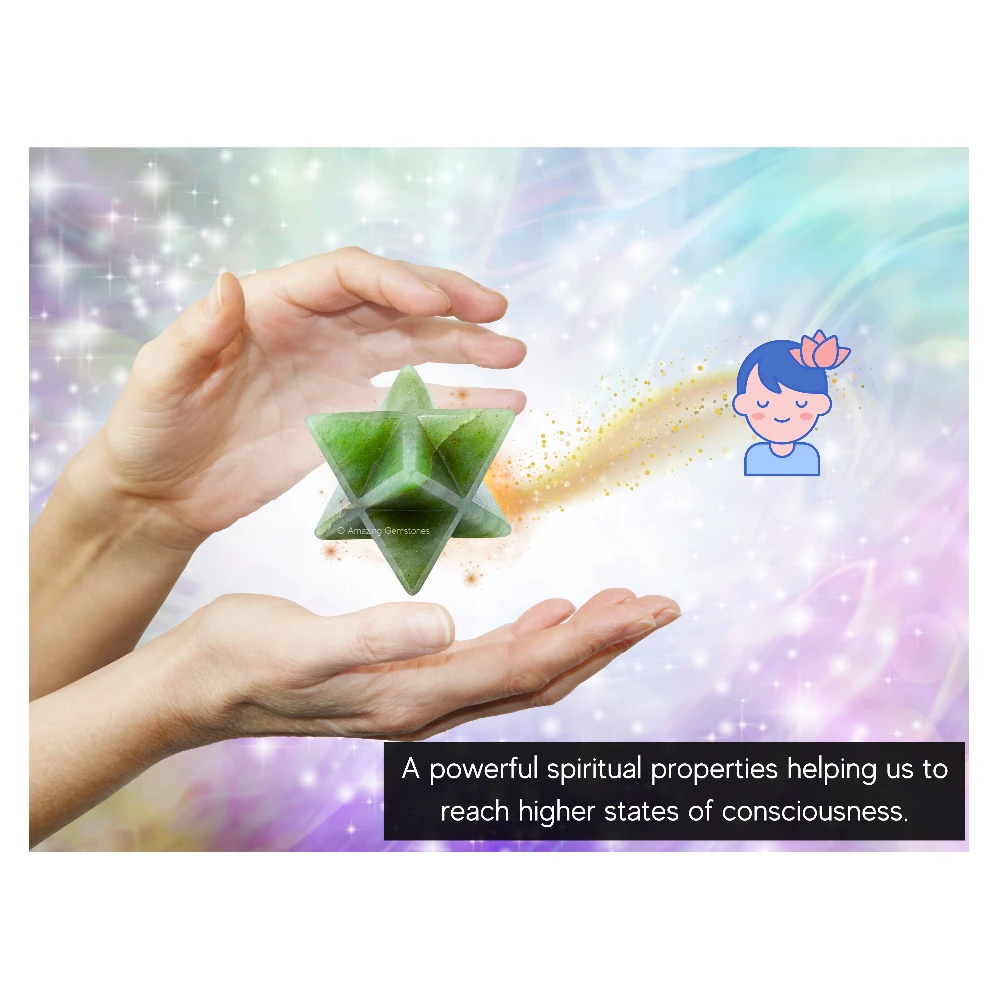 Light Green Aventurine Merkaba (45-55 mm)