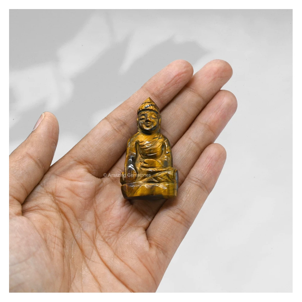 Tiger Eye Buddha Statue
