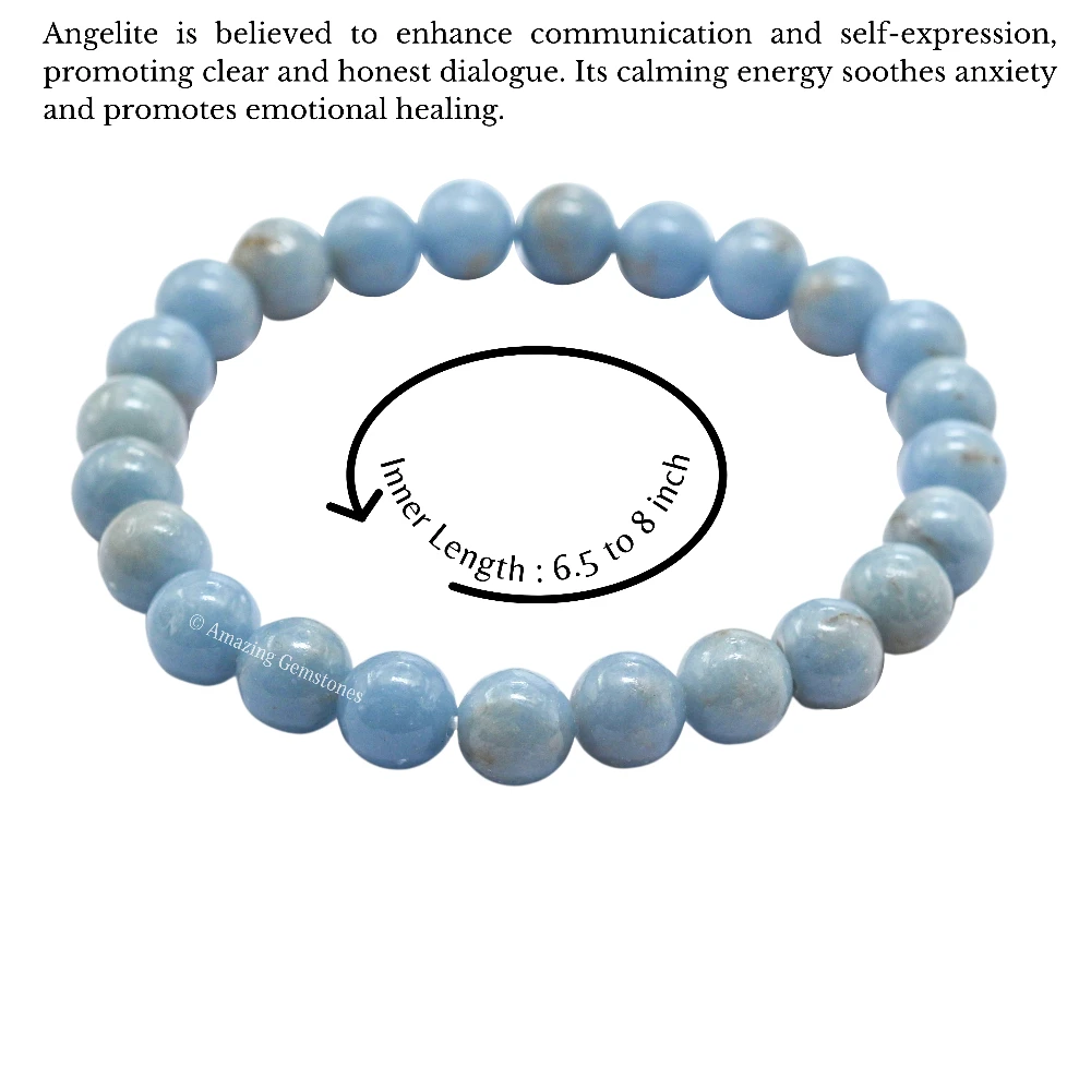 Angelite Bracelet (Strechable)