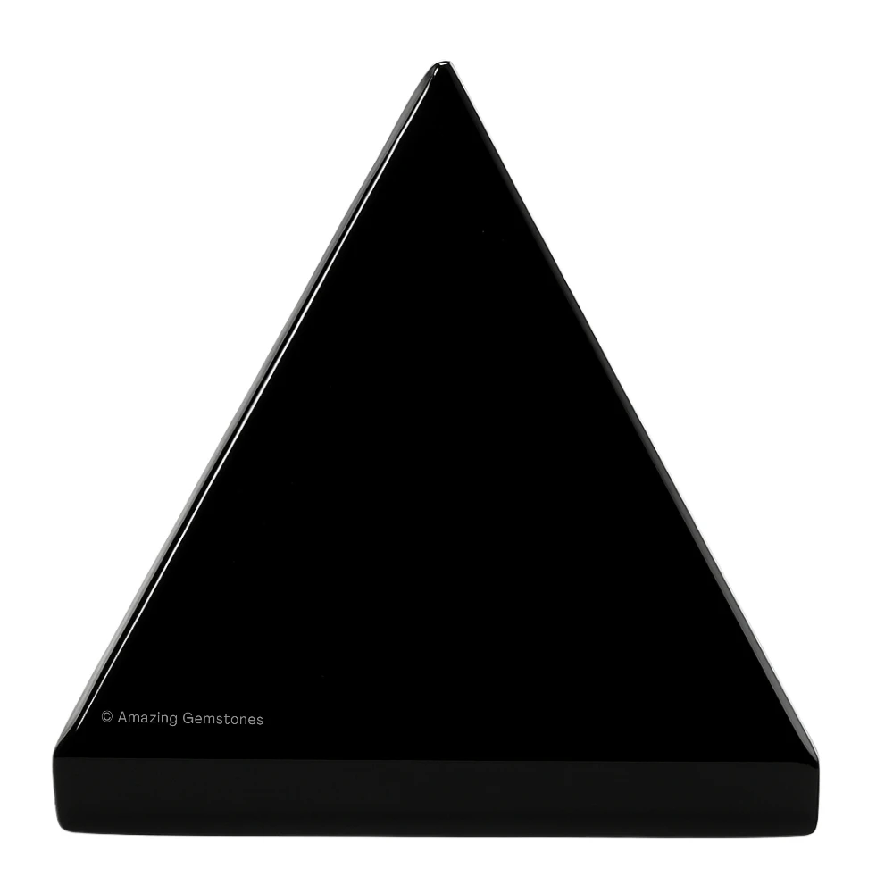 Black Obsidian Pyramid (1.5 Inch)