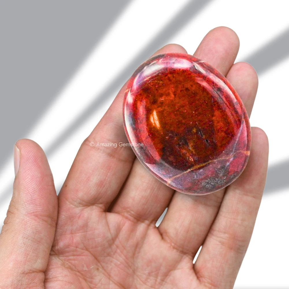 Red Jasper Hematite Palm Stone