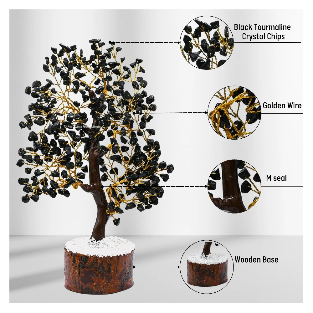 Black Tourmaline Tree (200 Beads)