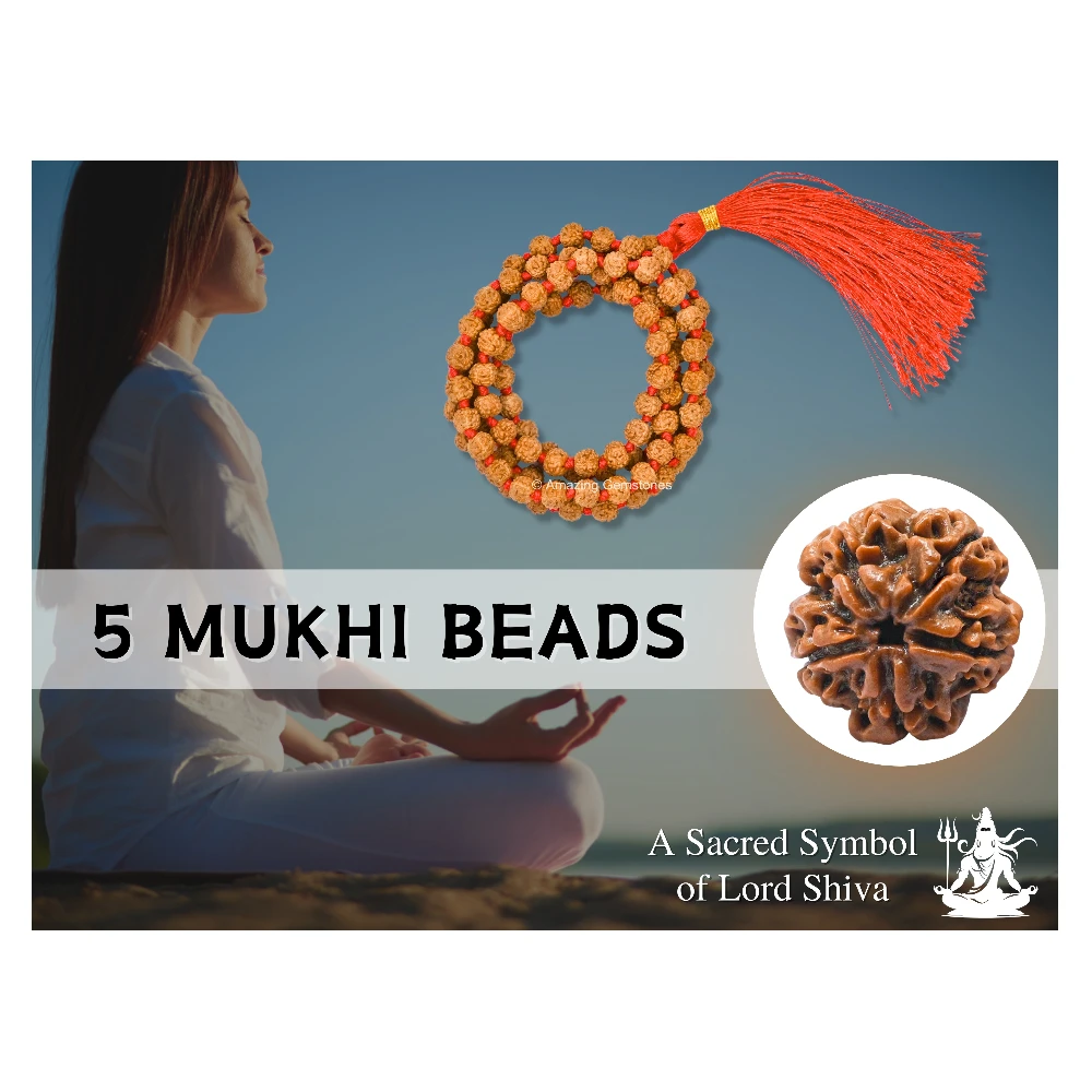 5mm Rudraksha Mala (Hand Knotted)