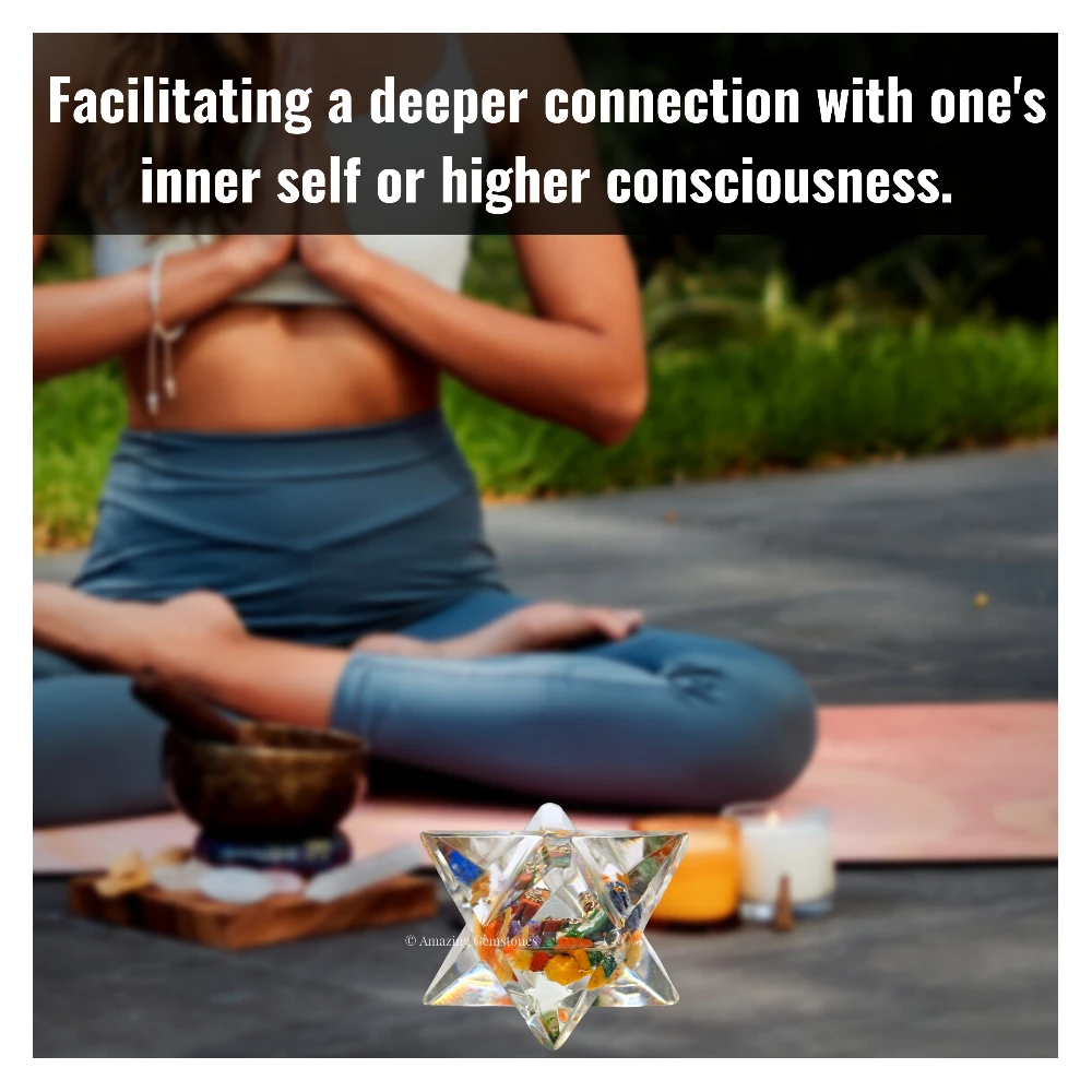 Mix Chakra Orgone Merkaba - 1 Inch