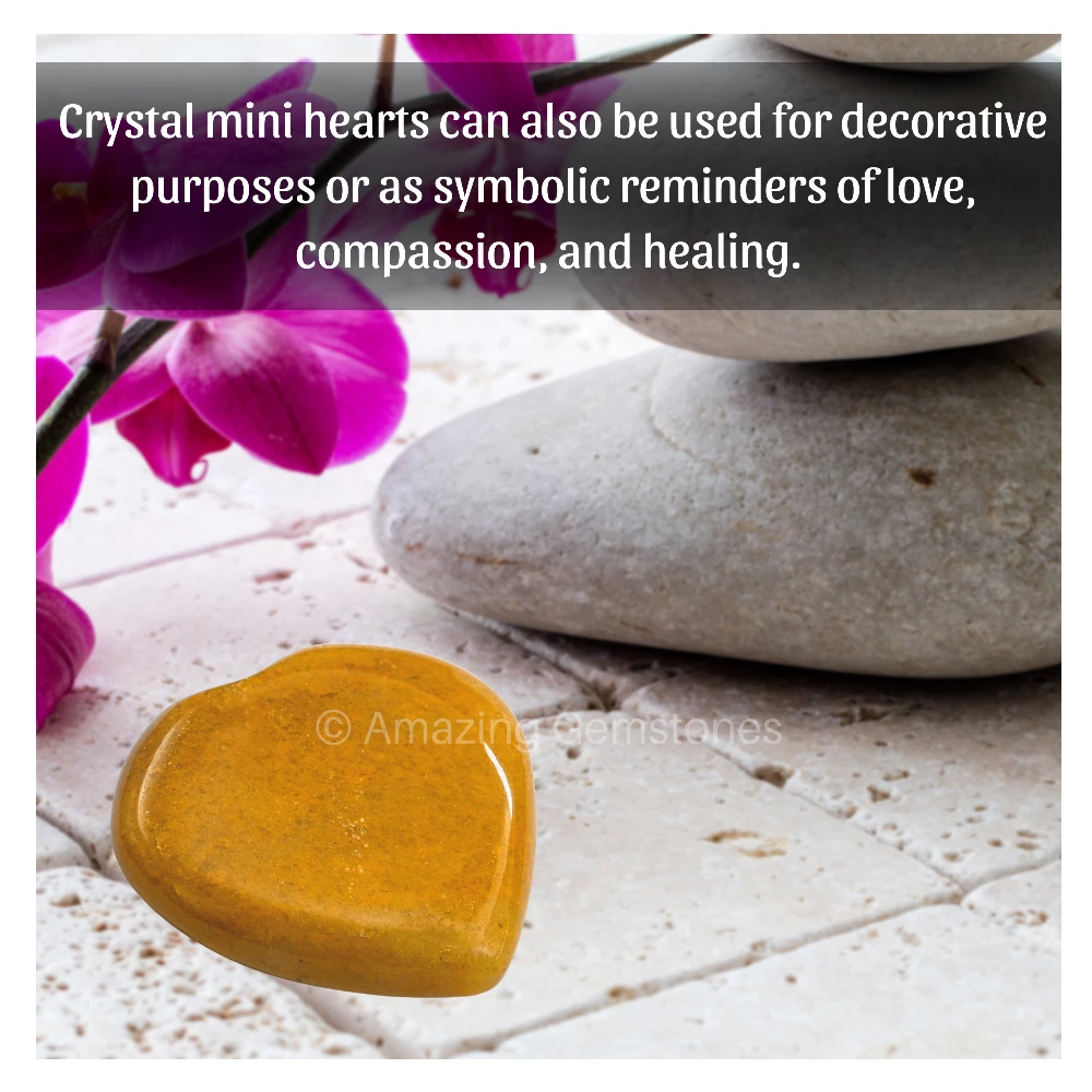 Yellow Jasper Heart (Pack of 2)