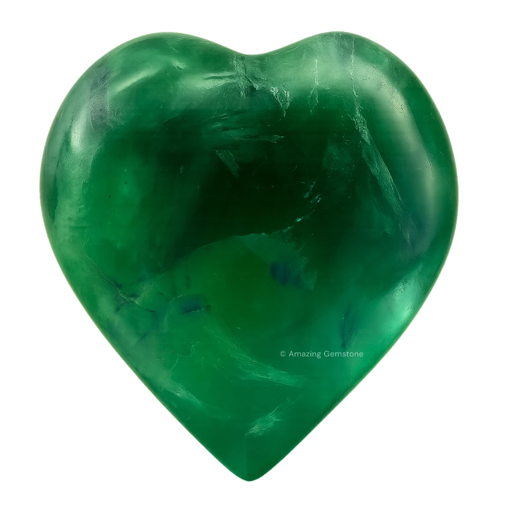 Green Fluorite Heart