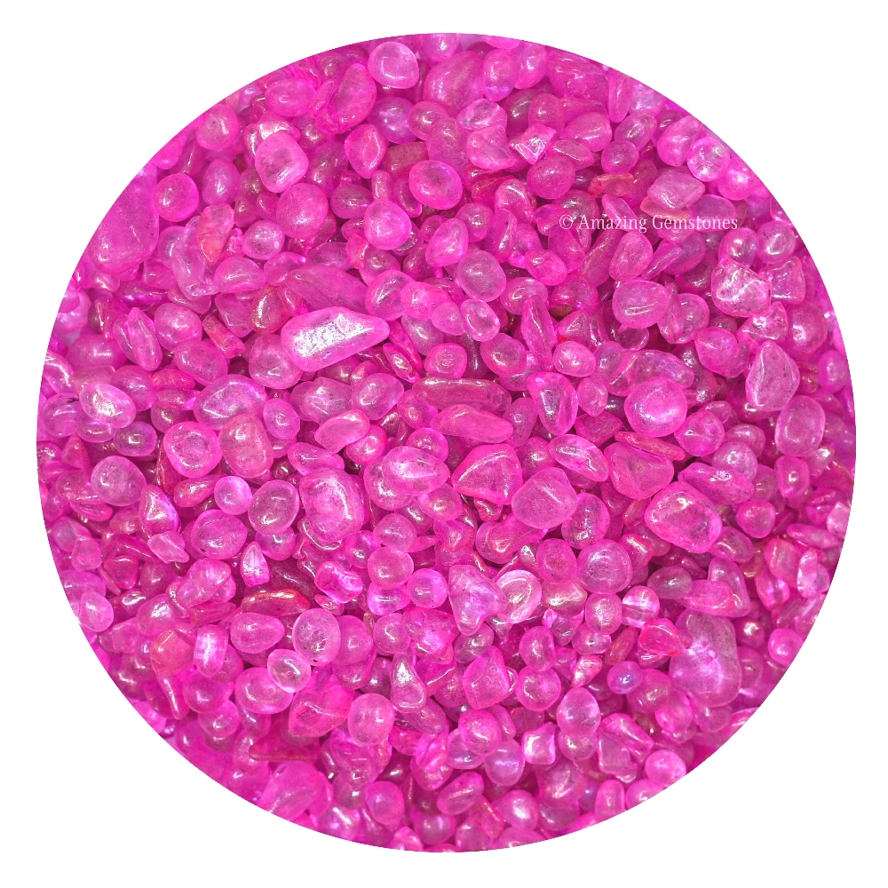Rose Aura Quartz Chips (1LB)