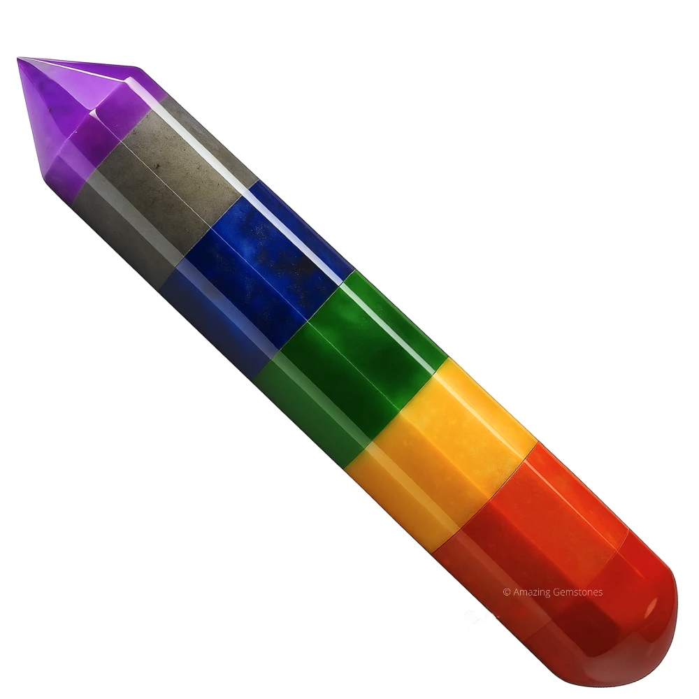 Chakra Wand (Faceted)