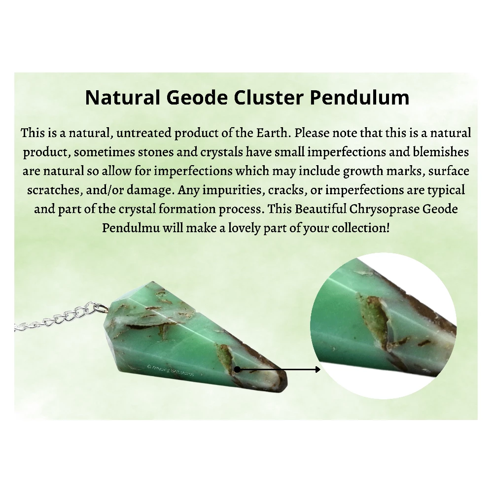 Chrysoprase Pendulum
