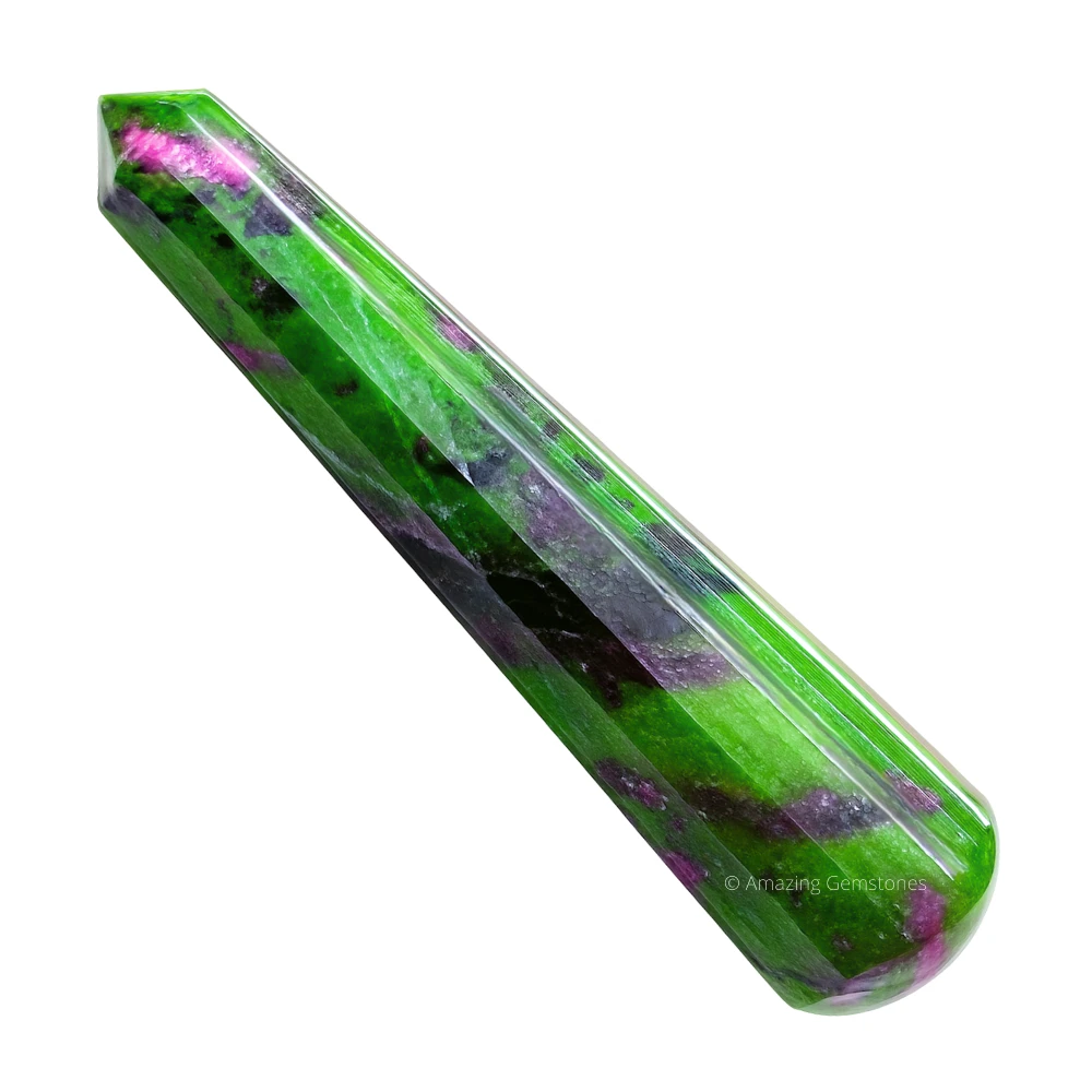 Ruby Zoisite Wand (Faceted)