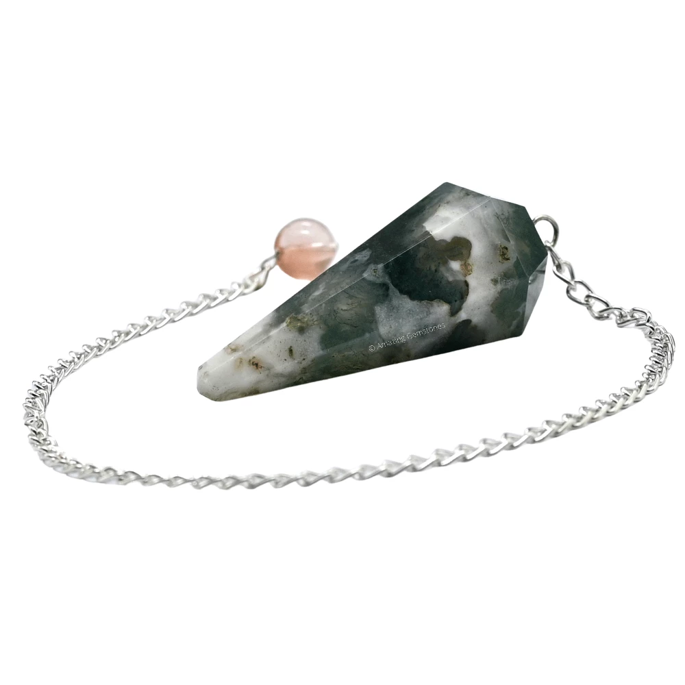Moss Agate Pendulum