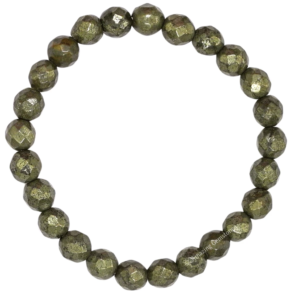 Pyrite Bracelet (Faceted-Stretchable)