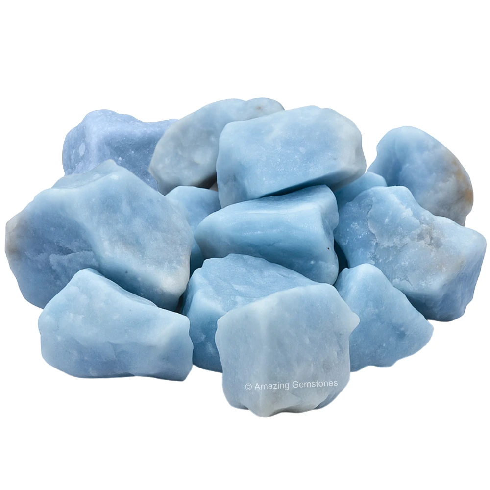 Angelite Raw Crystals (1 LB)
