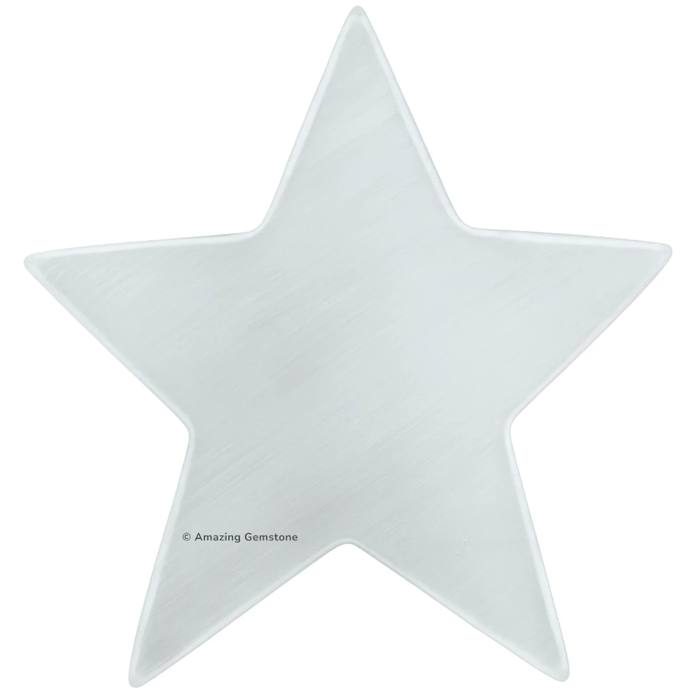 Selenite Charging Plate - Star (4 Inch)