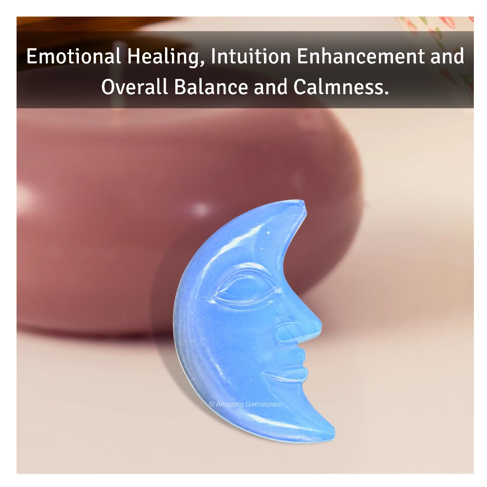 Opalite Crescent Moon