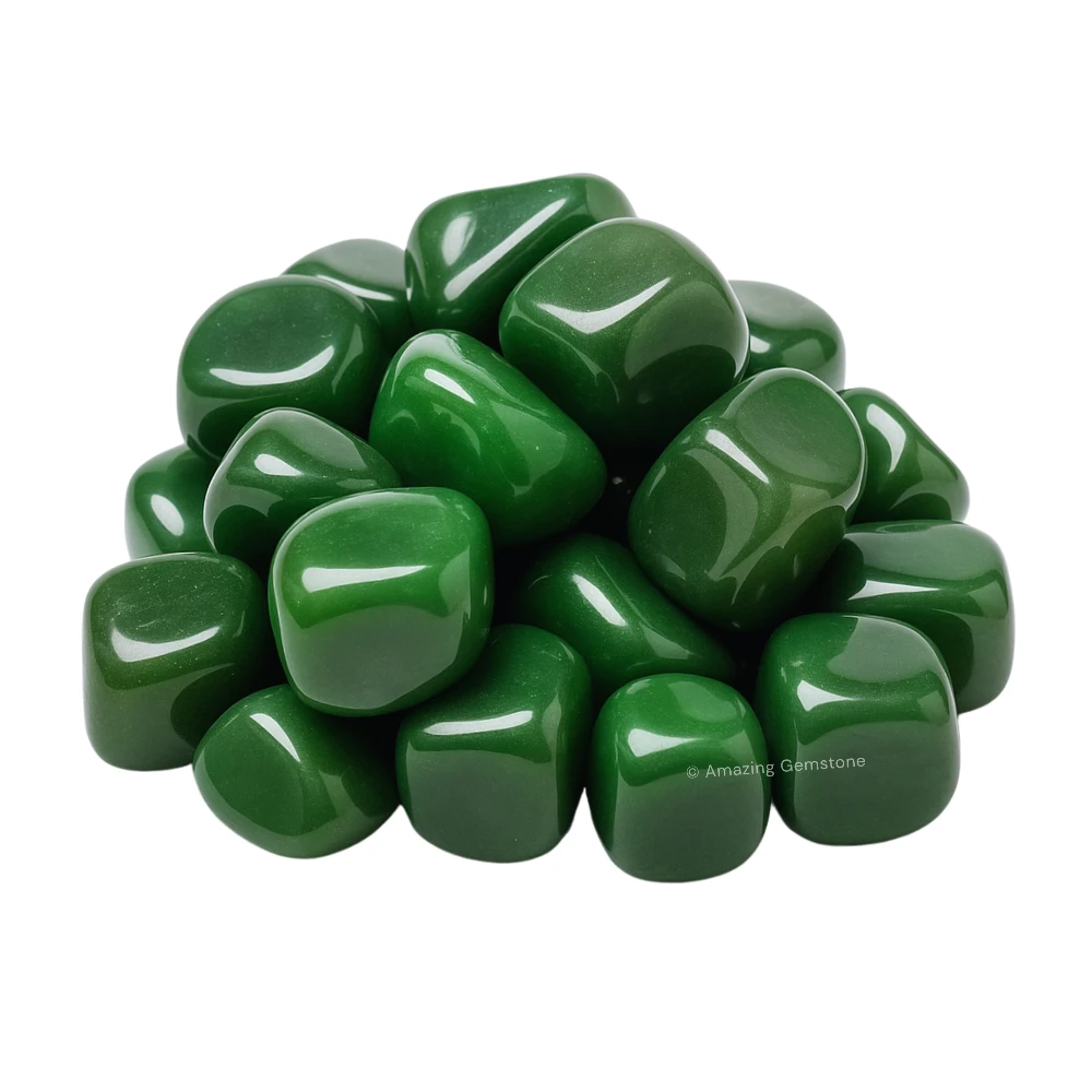 Tumbled Green Aventurine (Dark) Stone Crystals (1000+ Carats)