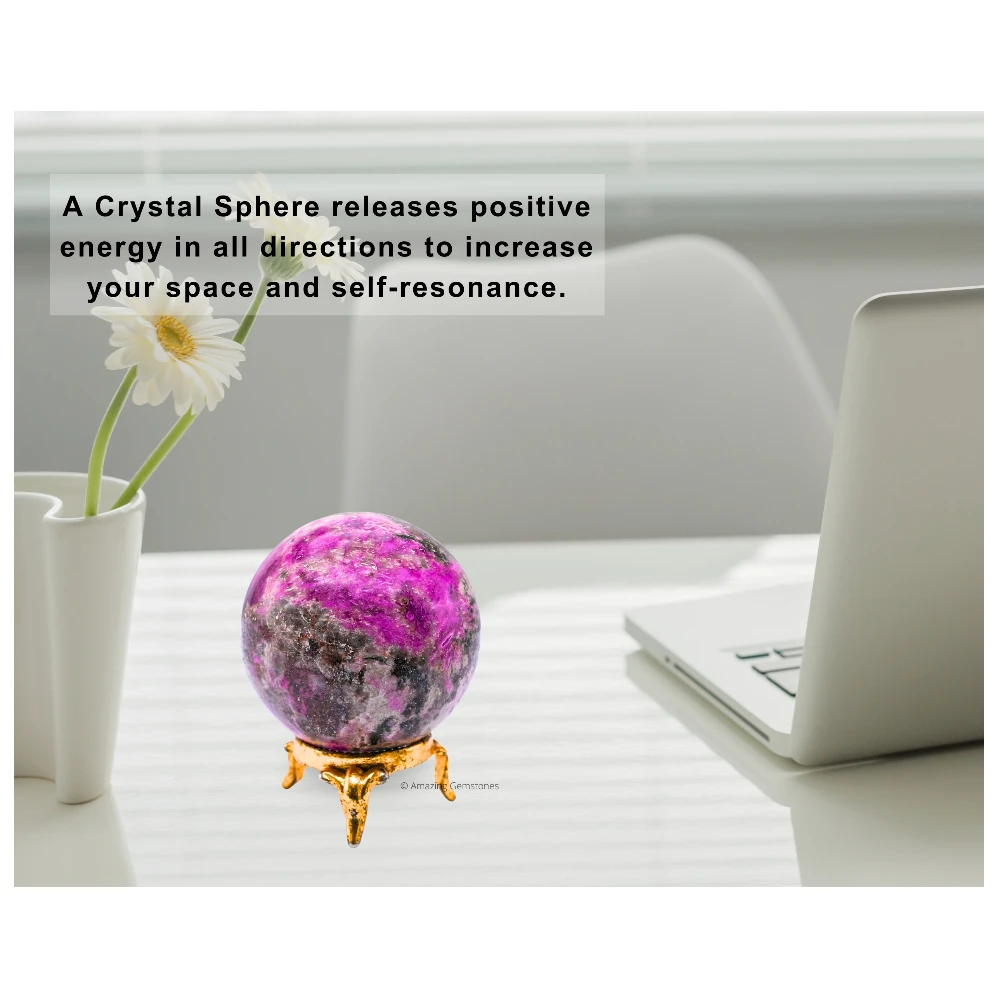Cobalt Calcite Sphere (2 Inch)