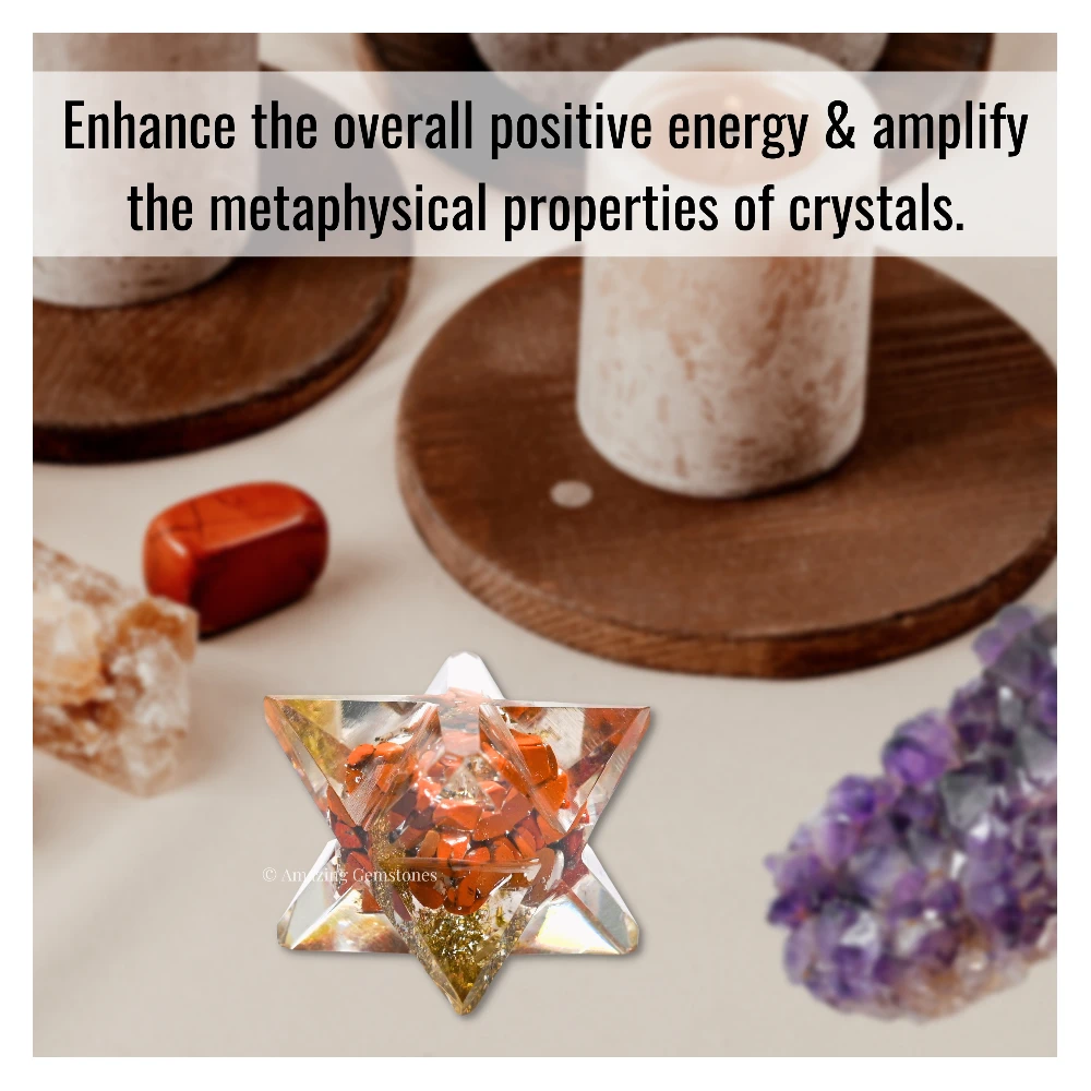Red Jasper Orgone Merkaba - 1 Inch