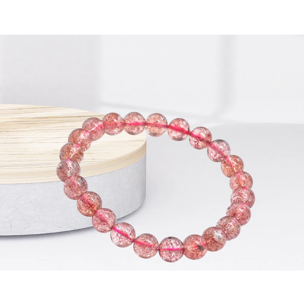 Strawberry Quartz Bracelet (Stretchable)