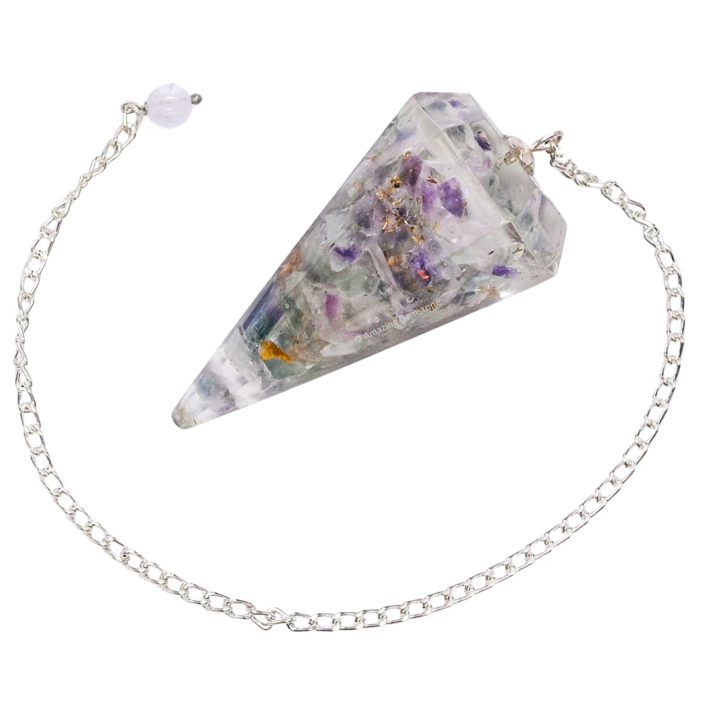 Fluorite Orgone Pendulum