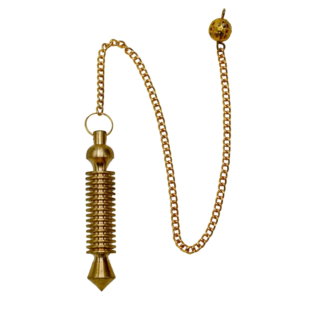 Copper Metal Pendulum - Gold ISIS 16 Ring Plate (MP33)