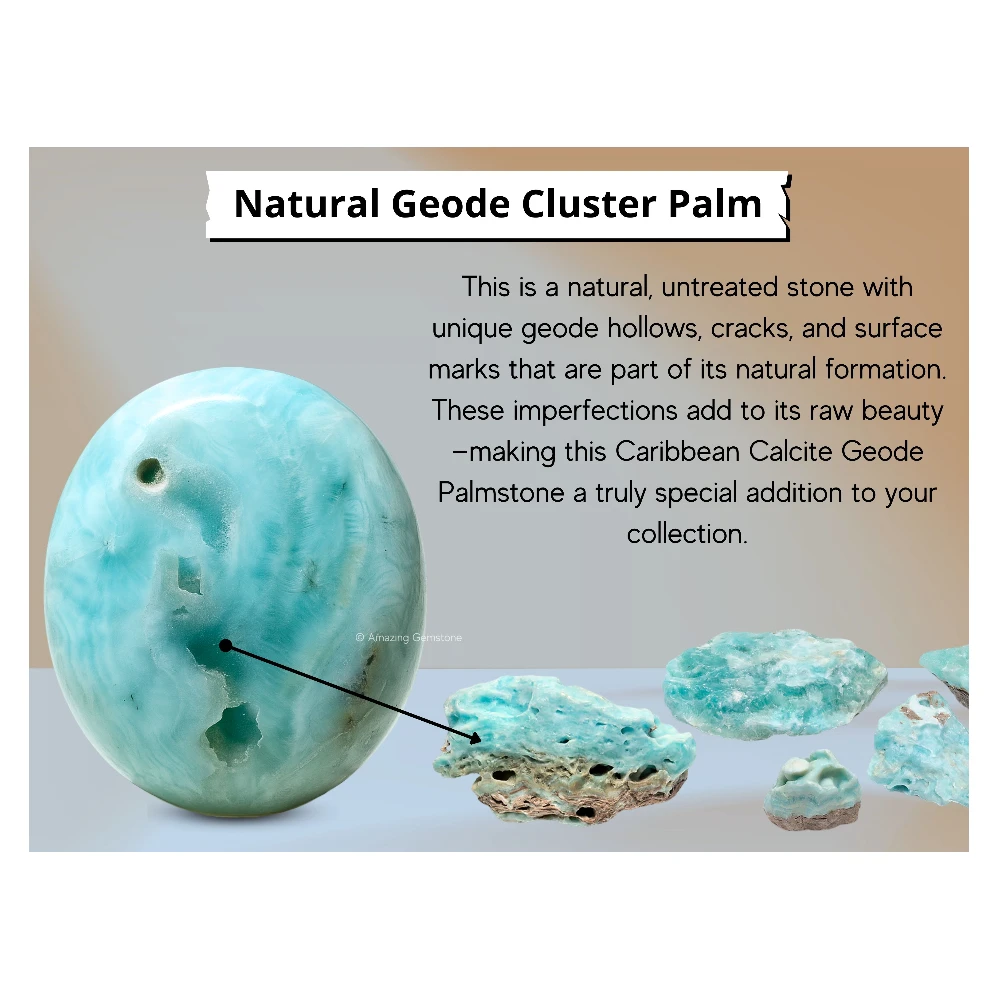 Caribbean Calcite Palm Stone