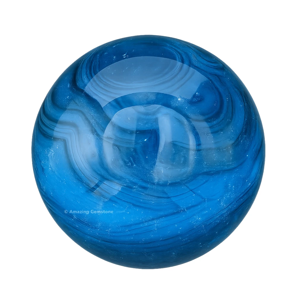 Blue Onyx Sphere (1.5 Inch)