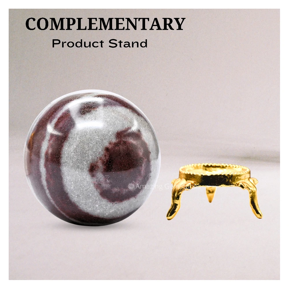 Narmada Shiva Lingam Sphere (1.5 Inch)