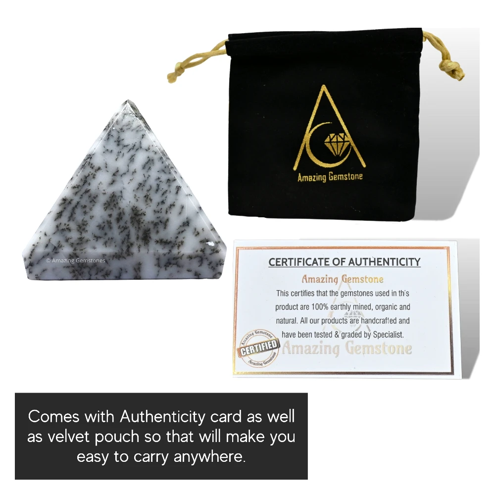 Dendrite Opal Pyramid (1 Inch)