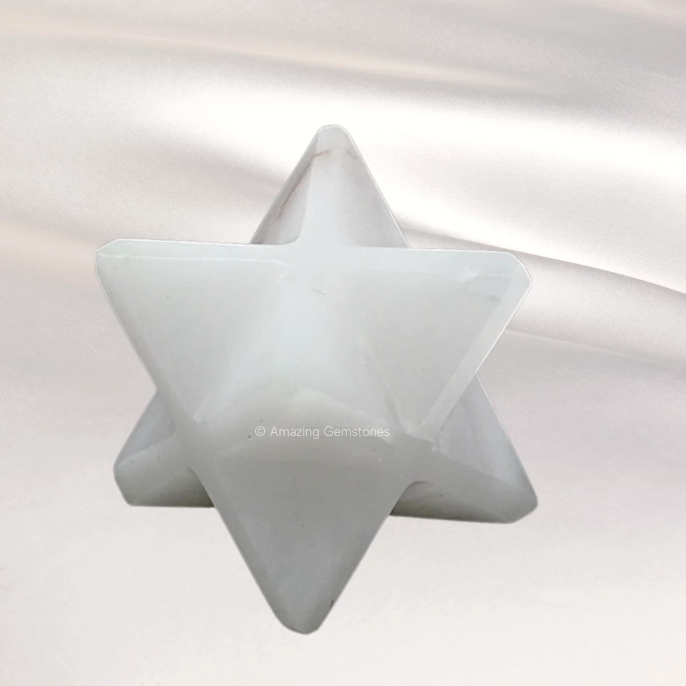 Snow Quartz Merkaba (20-25 mm)